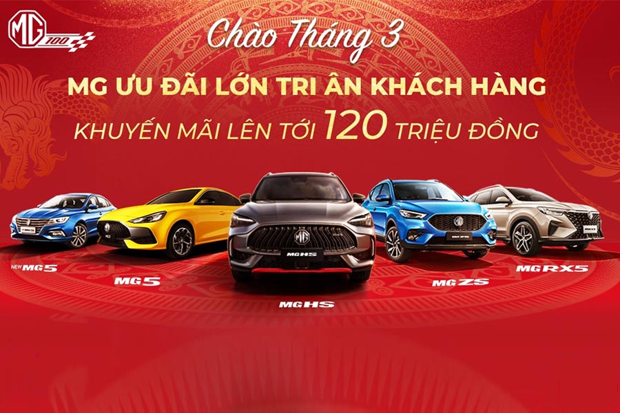 Chương trình khuyến mãi tháng 3 hãng MG Cần Thơ