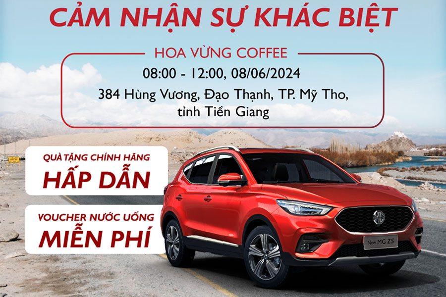 MG Tiền Giang: Chương trình trải nghiệm & lái thử xe MG