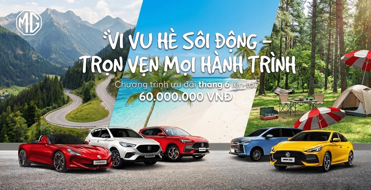 Chương trình ưu đãi MG Vi Vu Hè Sôi Động tháng 6/2026