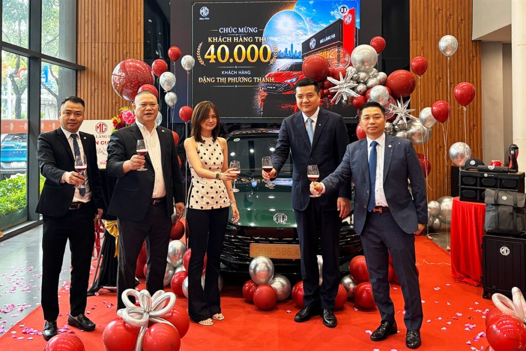 Lễ bàn giao xe thứ 40.000 của MG Việt Nam ngày 30/6/2026 tại MG Láng Hạ